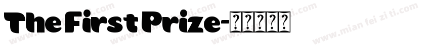 The First Prize字体转换
